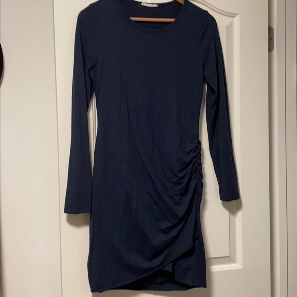 Navy, mini, long sleeve dress from VICI